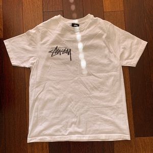 Basic White Women’s Stüssy Classic Crew Neck Tee